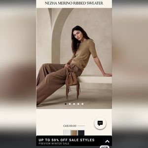 Nezha merino ribbed sweater